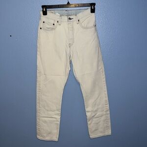 Levi’s Premium 501 BIG E Jeans High Rise Button Fly Stretch Light Denim 27. B1